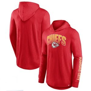 🆕 Kansas City Chiefs Fanatics Branded Front Runner Pullover Hoodie - Red